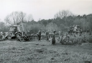 Excavation for a pond at the north end of the Reserve